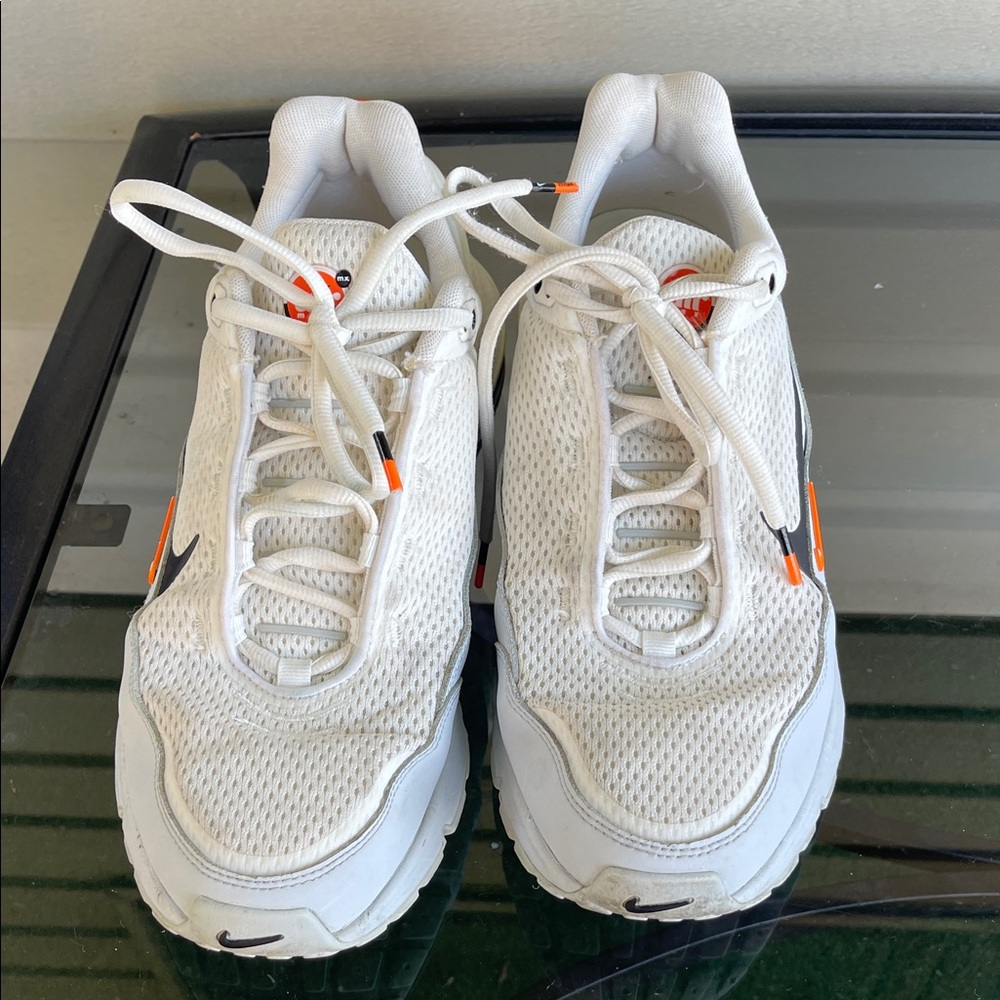 Nike air max size 11.5 White and Orange Athletic Sneakers